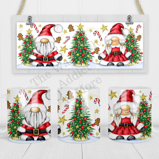 Mr & Mrs Clause Gnome Mug